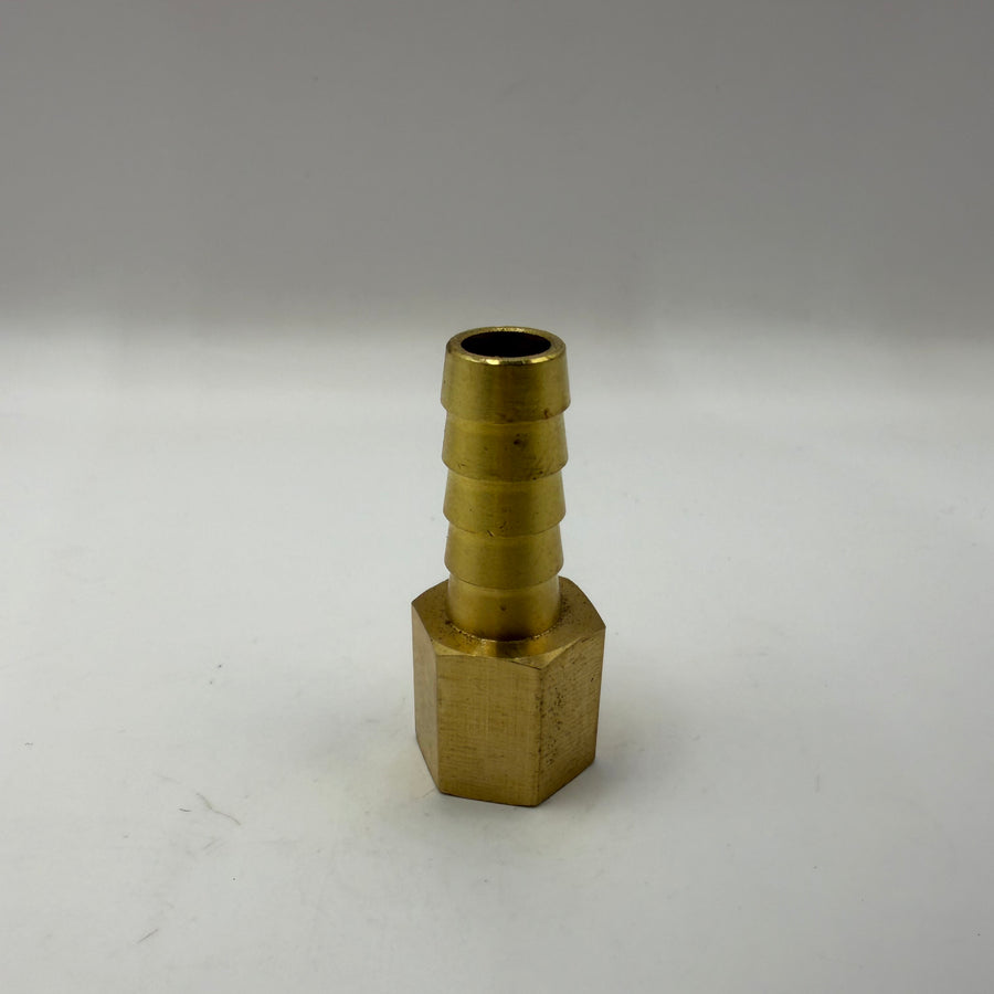 Solid Hose Barb, 3/8" Hose Barb X 1/4" FPT (#FS-6-4)