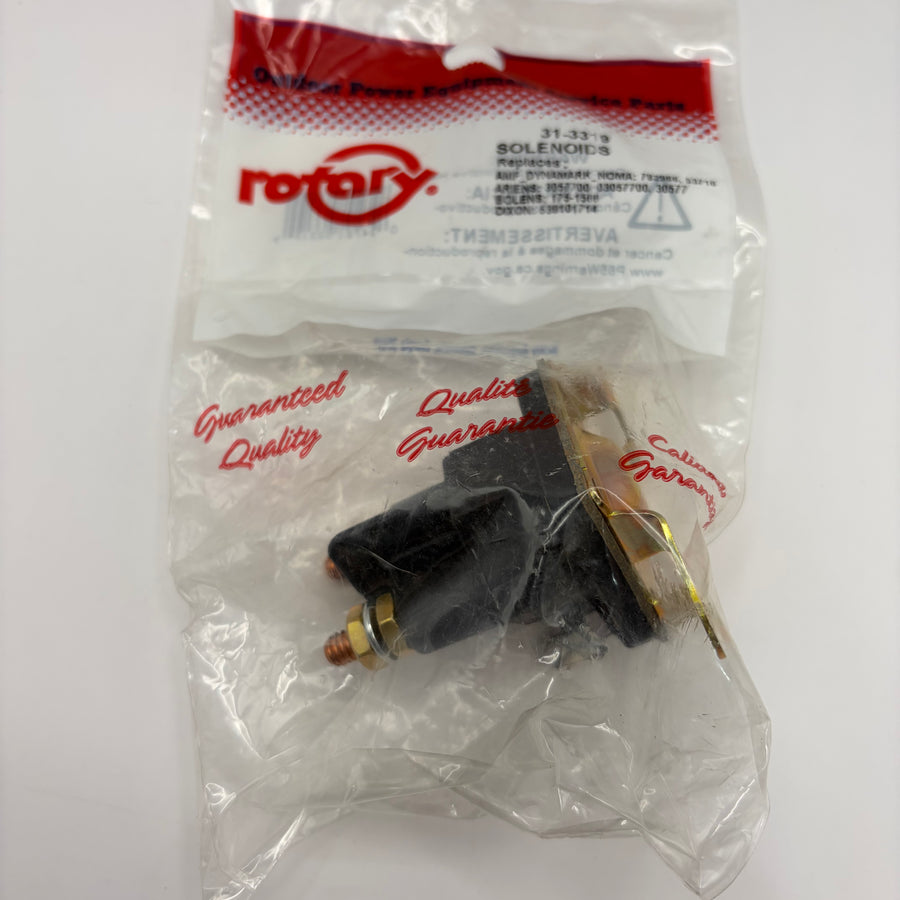 Solenoid, 3 Post 2EA. 1/4" Threaded & 1EA. 3/16" Spade (#3319)