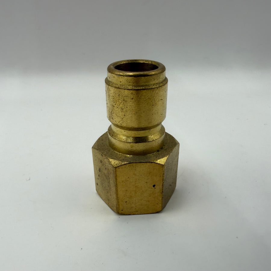 Male Plug X FPT, Brass for Allum Barrel (#PS800X8X8FB)