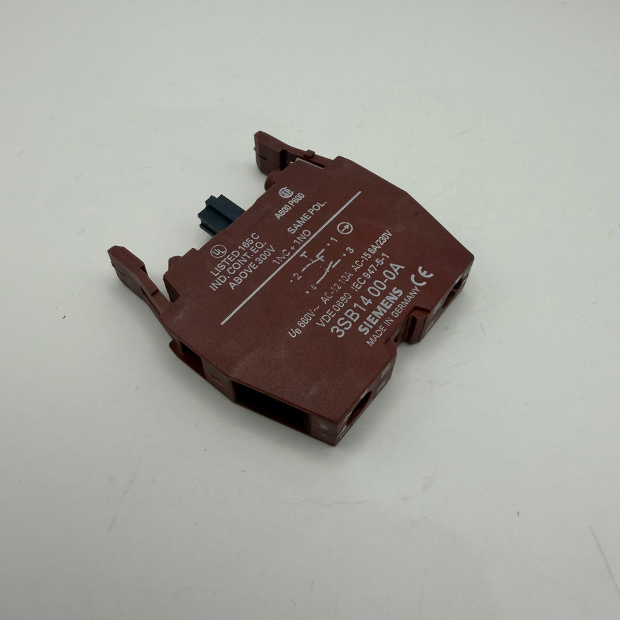 Contact Block 15A 600VAC (#3SB1400-0A)