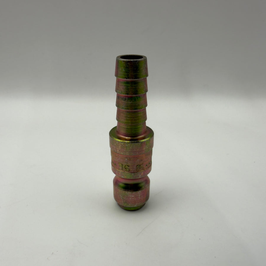 3/8 Body 3/8 Barb Auto Steel Plug (#P100X6X6HB)
