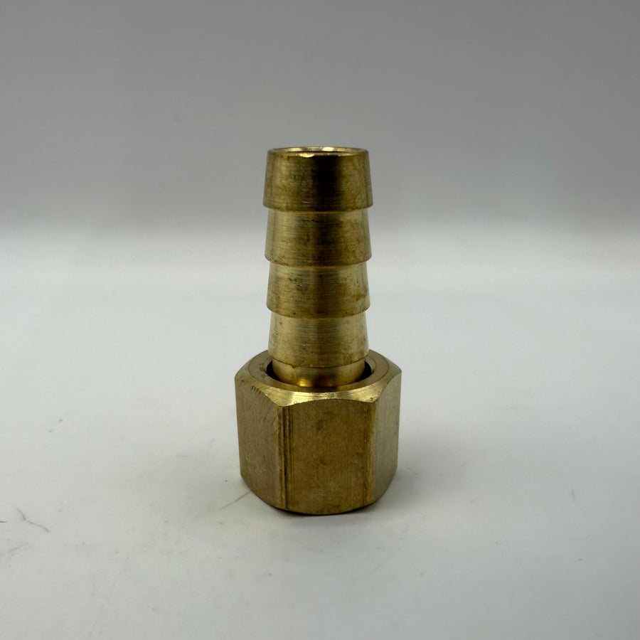 Ball End Swivel Hose Barb, 3/8" Barb X 1/4" Swivel FPT (#BS-6-4)