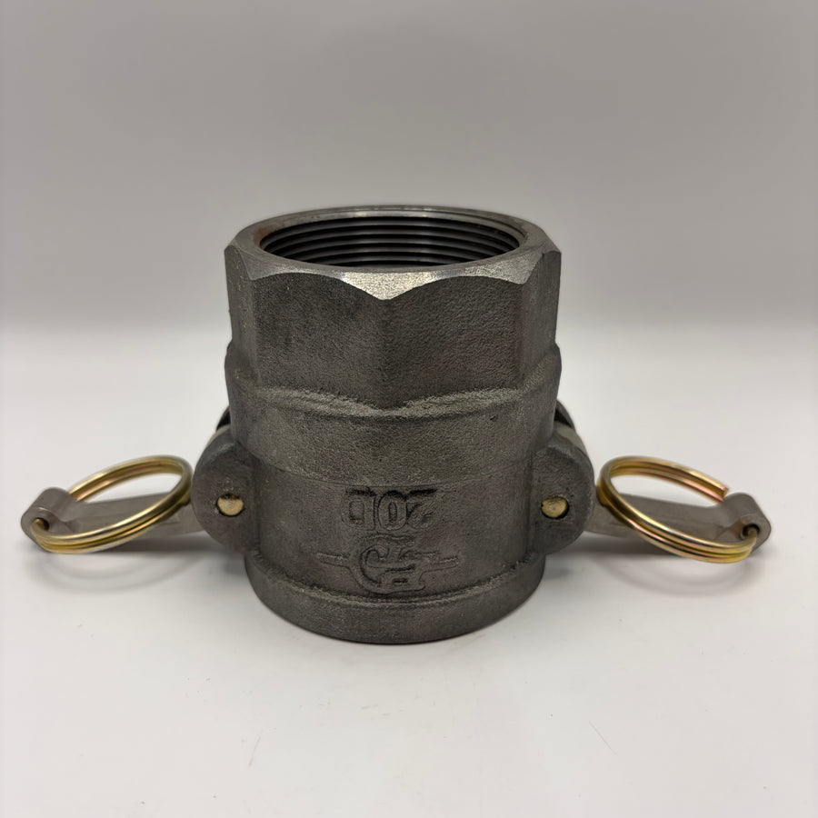 2" Fem. Camlock Black, Ductile (#20D)