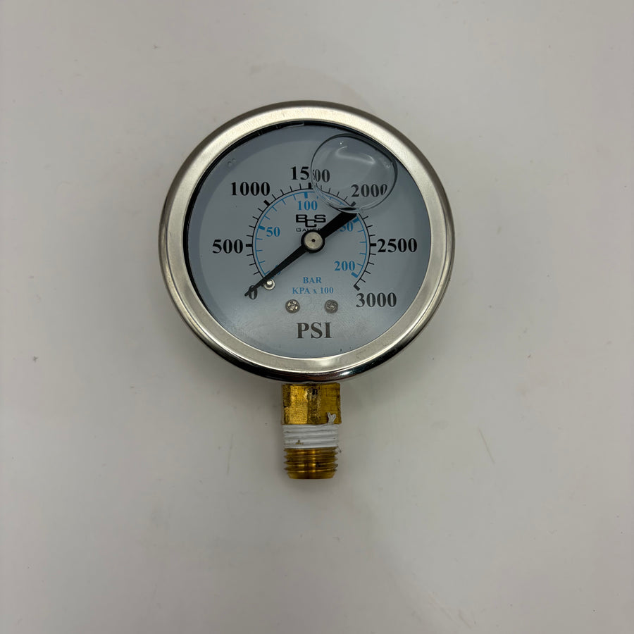Liquid Filled Gauge, 0-3000 PSI (#2426)