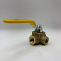 3 Way Ball Valve, 1/4" FPT (#4524)