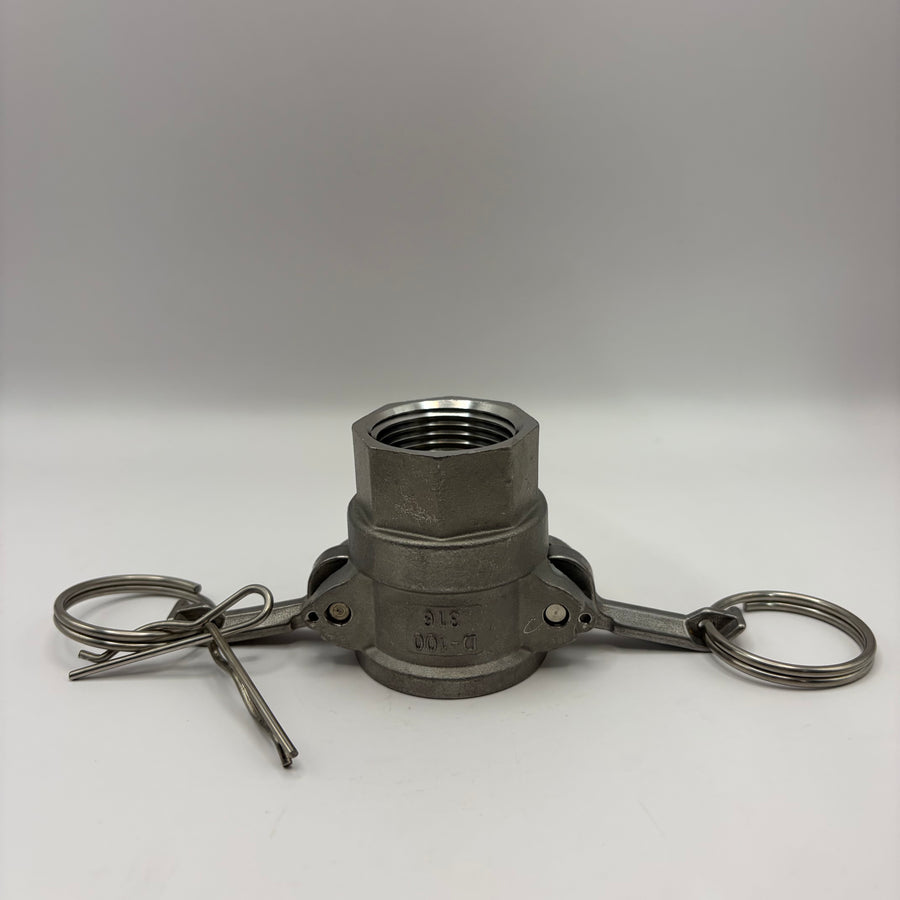 1" Female Camlock, Stainless Steel (#10DSS)