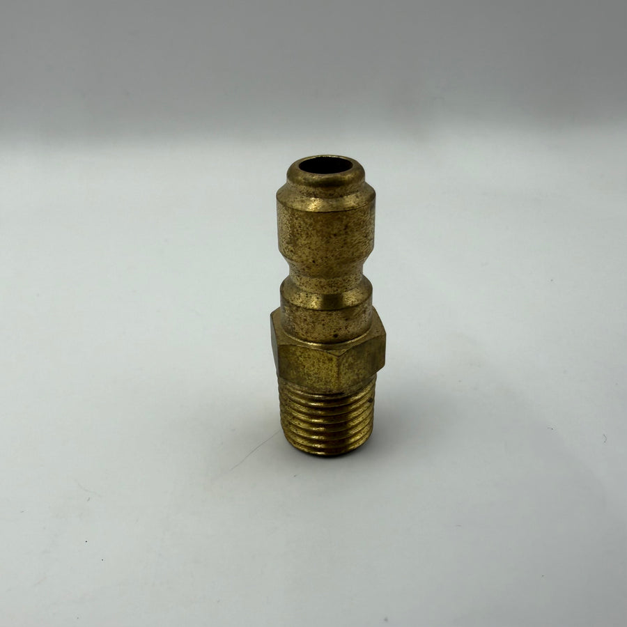 1/4" Male Plug Male Threads, Brass (#PS800X4X4MB)
