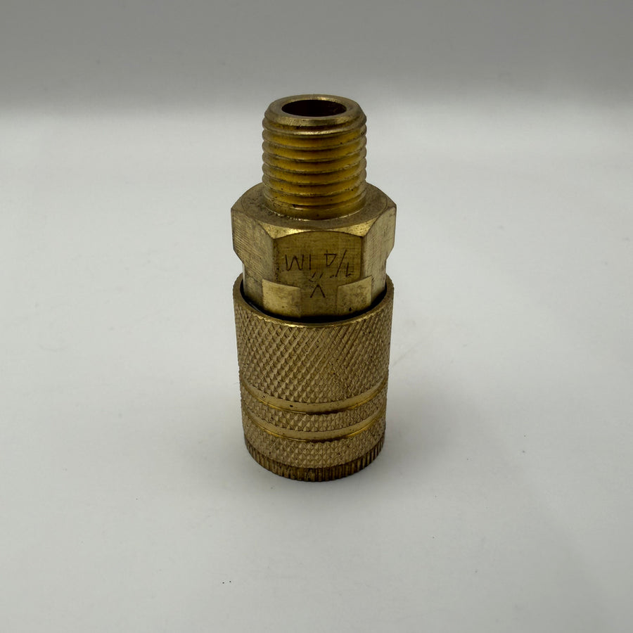 Female Coupler, 1/4" MPT (industrial Style Long Shank) (#B200X4X4M)
