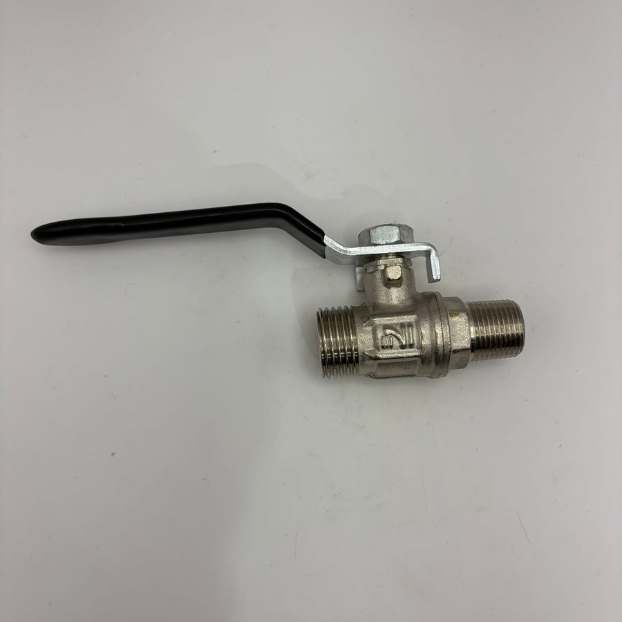 Ball Valve, 3/8" NPT X 1/2" Straight (#AR-130492)