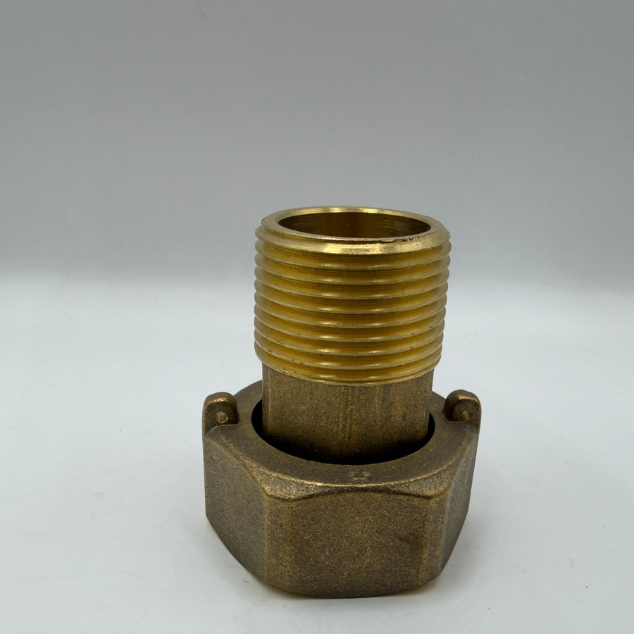 1" Water Meter Coupler, 1" MPT X 1-1/4" Npsm (#C-100)