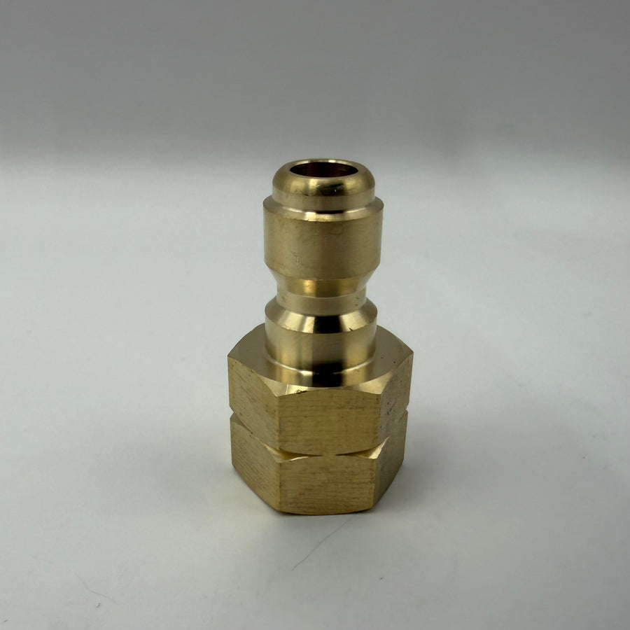 1/4" Male Plug Female Threads, Brass (#PS800X4X4FB)