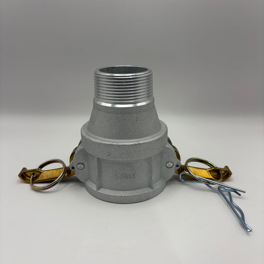 2" Female Camlock, 2" D X 1-1/2" MPT (#2015-B-AL)