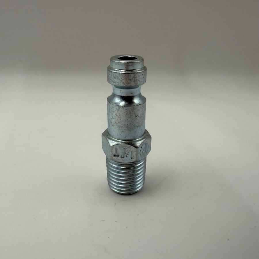 1/4" Body X 1/4" MPT, Male Coupler (#P100X4X4M)
