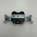 Twist-lock Single Receptacle 15A 125V 2P2W Nema L1-15R Flush Phenolic Black (#HBL7535)