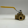 3 Way Ball Valve, 1/4" FPT (#4524)