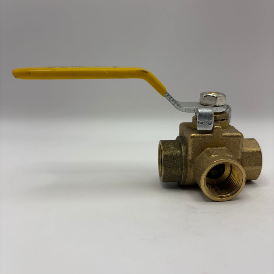 3 Way Ball Valve, 3/8" FPT (#4525)