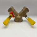 Dual "y" Ball Valve, 600 PSI Wog (#BBV100DWV)