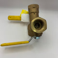 Dual "y" Ball Valve, 600 PSI Wog (#BBV125DWV)