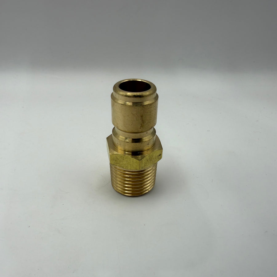 Male Plug X MPT, Brass for Allum Barrel (#PS800X8X8MB)
